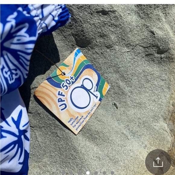 NWT OP swim trunks in "Hawaiian"print!Listed under boys but girls may like too🌴 - Picture 2 of 8